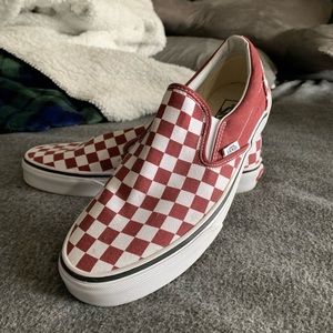 Classic Checkerboard Slip On Vans